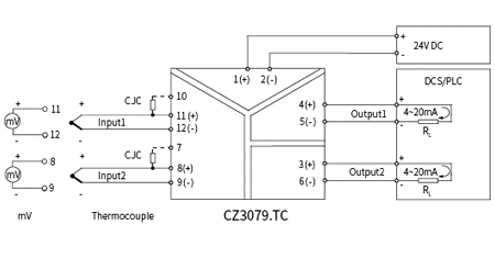CZ3000 Temperature Converter Signal Conditioner