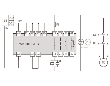 DO Signal (SIS) Input 24V DC 5A Safety Relay